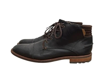 Botas de cuero Bull Boxer Holten para hombre 13 negras con cordones cremallera chukka hechas a mano Foto 1 de 4