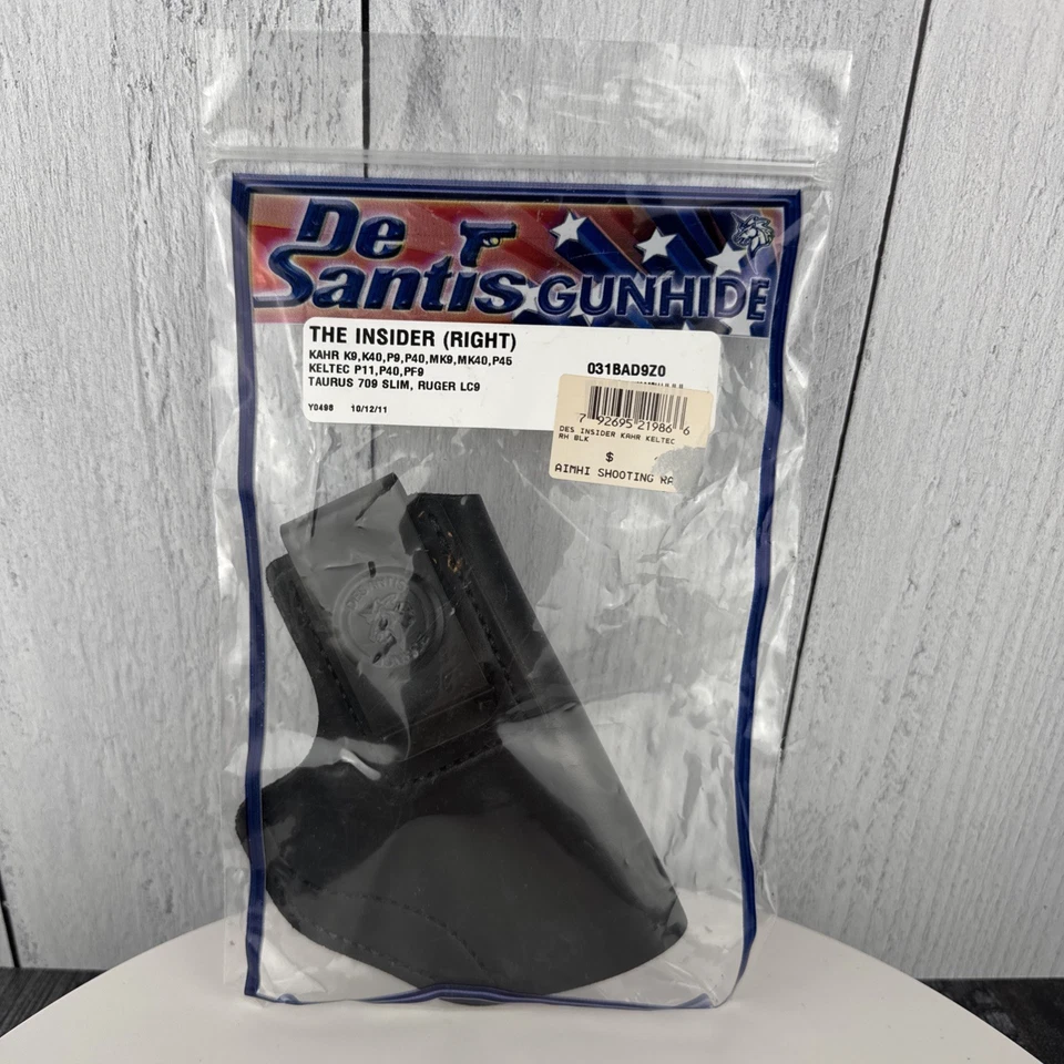 DeSantis Gunhide Insider Black Leather Right-Handed 031BAD9Z0 - Image 1 of 4