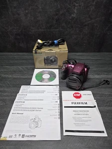 FUJIFILM FinePix S4080 - 14 MP 30x Zoom Digital Camera Purple Tested & Working - Picture 1 of 13