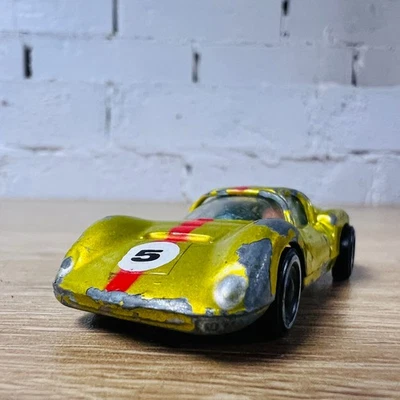 Marx Uno Ferrari 1/66 Scale Diecast Gold with Red Stripe White 5 - Image 1 of 4