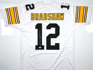 Terry Bradshaw Autographed White Pro Style Jersey - JSA *Silver - Picture 1 of 3