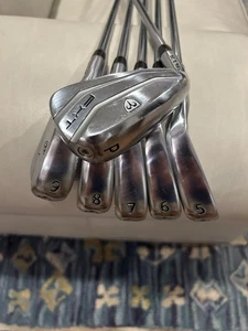 LH Ram FXT 5-PW Irons, KBS Max R80 Steel Shaft, 9/10 - Picture 1 of 7