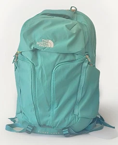 The North Face Women’s Surge Luxe Laptop School Backpack Bag Sage Green Rose - Picture 1 of 7