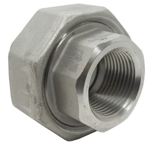 UNION 3/4" Class 3000 NPT Thread Forged 316-L Stainless Steel Pipe Fitting - Picture 1 of 8