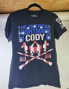 AEW Wrestling The American Nigtmare Cody Black T Shirt Size S. - Picture 1 of 8