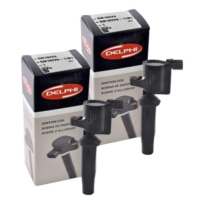 Juego de 2 bobinas de encendido Delphi GN10229 para Ford Mazda Mercury Focus 03-13 Foto 1 de 4