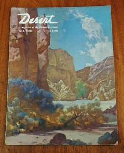 Desert Magazine of Outdoor Southwest July 1959 Apple Valley NV Mines McGrew Art - Picture 1 of 3