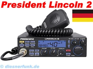 PRESIDENT LINCOLN 2 II Plus (V3)  24.7-30.1 Mhz AM FM SSB CB FUNK Amateurfunk DE - Bild 1 von 1