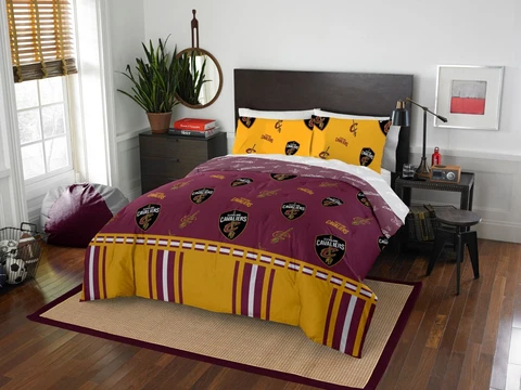 Cleveland Cavaliers Queen Bed in a Bag (Rotary) OFFICIAL NBA Cover