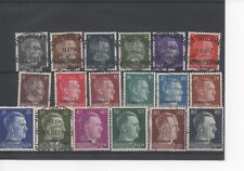 Germany Third Reich Stamps for use in Ukraine Hitler Heads overprinted Ukraine