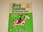 Bennett Cerf's More Riddles (1961) livres pour débutants, livre pour enfants