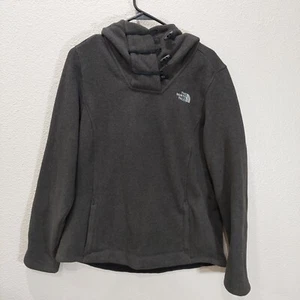 North Face Women's Crescent Hoodie Pullover Knit Sweater Size Large - Picture 1 of 4