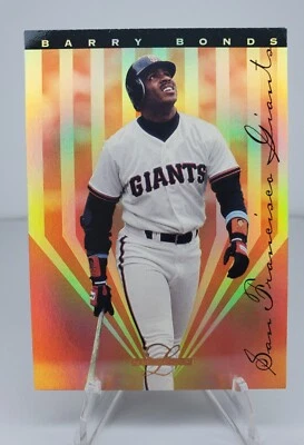 1995 Leaf Limited GOLD FOIL PRISM #4 Barry Bonds Baseball Card! SF Giants - Image 1 of 2
