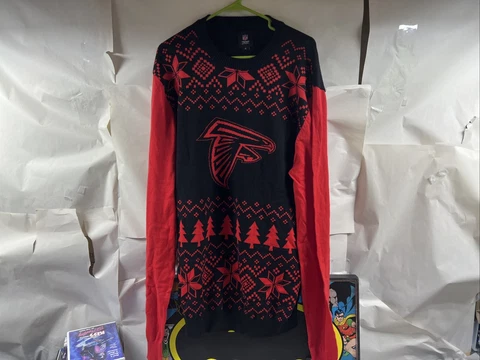 FOCO Atlanta Falcons NFL Christmas Sweater Mens XL - NEW Cover