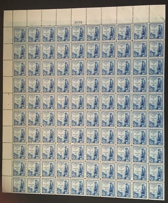 # 734 5 cent Kosciuszko FULL MINT SHEET OF 100 NH OG - Image 1 of 2