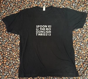 Spoon "Kill The Moonlight" T-shirt Black L Indie Rock Merge Vintage 2002 - Picture 1 of 2