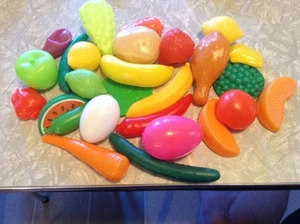 Plastic toy food pieces lot of 25  - Picture 1 of 1