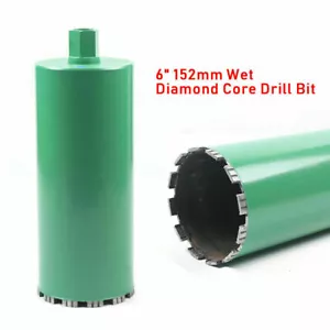 6” 152mm Diamond Wet Core Drill Bit for Concrete Stone Brick 1-1/4"-7 Thread NEW - Picture 1 of 11