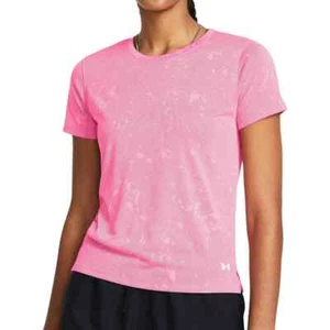 Under Armour Womens T Shirt UA Launch Splatter Running Training Crew Sports Gym - Picture 1 of 4