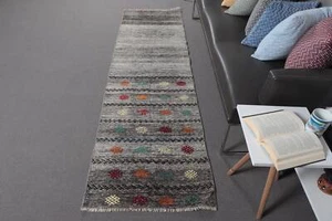 Kilim, Turkish Rugs, Antique Rugs, Vintage Rug, Cool Rug, Vintage Runner Rug - Imagen 1 de 10