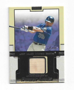 2002 Fleer Flair LARRY WALKER Power Tools Game Used Bat Relic Rockies