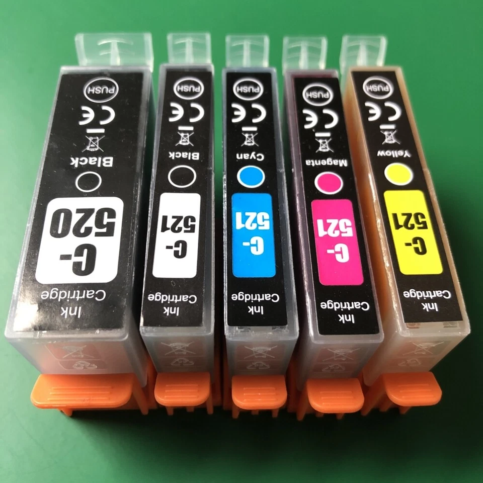 Generic Ink Cartridges Canon Pixma MP540 MP550 MP560 MP620 MP630 MP640 MP980 521 - Image 1 of 1