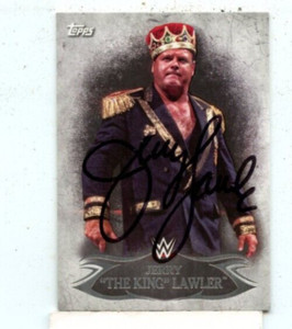 Jerry The King Lawler 2015 Topps WWE Undisputed in Person On Card Auto Autograph