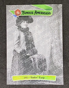 Sadie Earp Famous Americans 2021 Trading Card Numbered Parallel 1/25 Bookend - Picture 1 of 2