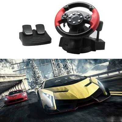 Racing Steering Wheel For PS3/PS2 Game Steering Wheel PC Vibration Remote - Image 1 of 4