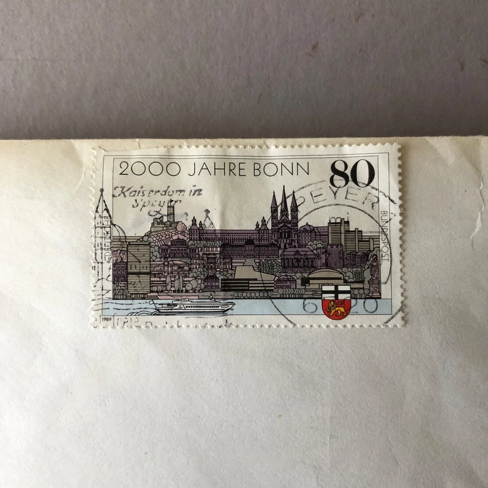 Lot of 100 Vintage European Postage Stamps - Germany 1989 BONN BIMILLENNIUM - Image 1 of 4