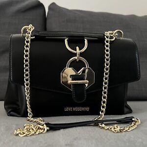 Love Moschino Leather Black Hand Shoulder Bag  RRP £350