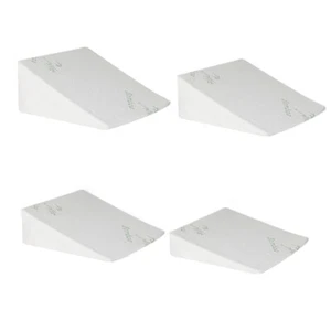 Dreamz Bedding Wedge Pillow Memory Foam Cushion Back Neck Support Bamboo Cover - Picture 1 of 40