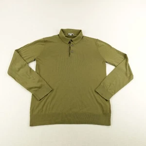 COS Sweater Mens Medium Green Polo Style Wool Pullover Collection Of Style ^ - Picture 1 of 11