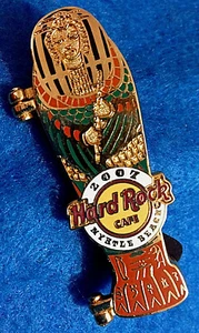 MYRTLE BEACH EGYPTIAN PHARAOH FLUTE SARCOPHAGUS MUMMY 07 Hard Rock Cafe PIN #2 - Picture 1 of 2