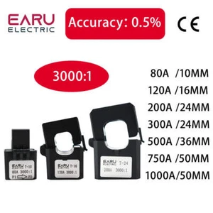 3000/1 Micro Split Core Stromwandler Sensor AC offen Typ CT 80A 120A 200A - Bild 1 von 20