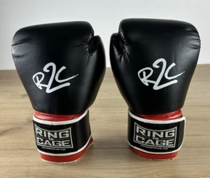 Guantes de boxeo Ring To Cage negros y rojos 16 oz MMA - Imagen 1 de 14