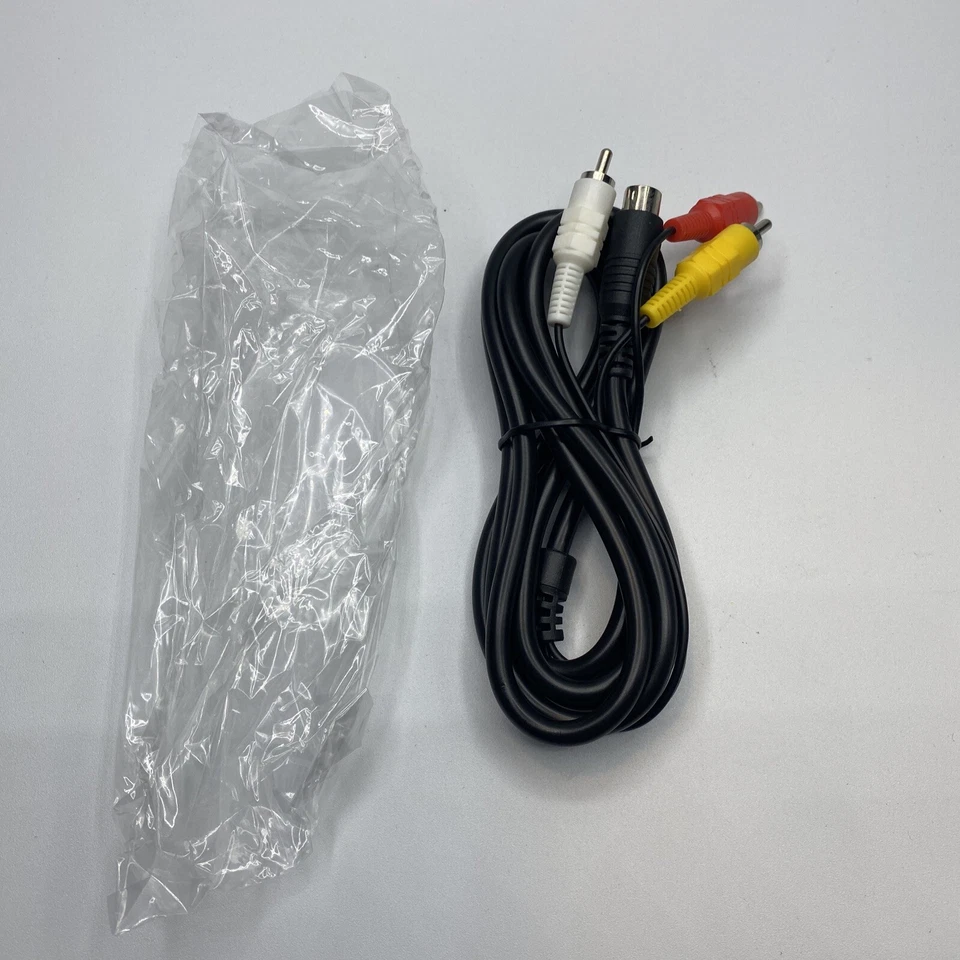 S-AV RCA Video Audio Composite Cable Sega Saturn NEW USA Seller - Image 1 of 2