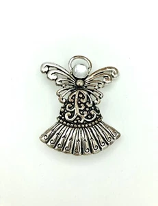 Hermoso Broche Ángel - Metal Filigrana Tono Plata Trabajo - Imagen 1 de 4