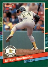 1991 Donruss Baseball #648 Rickey Henderson 
