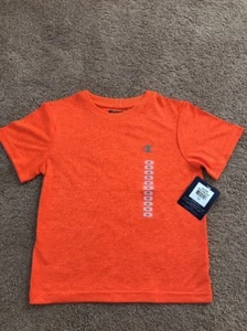 New Champion Authentic Athletic Boy’s Shirt Orange Heather Active SportTop Sz5/6 - Picture 1 of 12