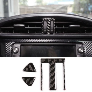 Tapicería de panel de ventilación de salida de aire central Firber de carbono real para Toyota 86/Subaru BRZ - Imagen 1 de 8