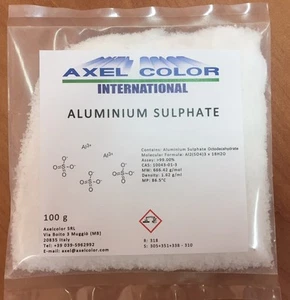 ALLUMINIO SOLFATO 100 gr CAS 10043-01-3 - Picture 1 of 1