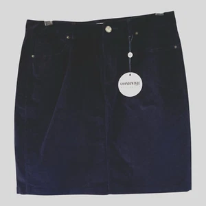 Nuevo Goondiwindi Talla 16 Elástico Pana Corta Línea A Falda 5Pkt Jean Estilo Azul - Imagen 1 de 12