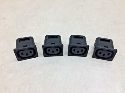 Lot of 4 APC PDU IEC CB Outlet Snap-In Panel Mount Schurter 6610 Power Conenctor - Image 1 of 4
