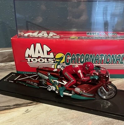 Mac Tools 1:9 Scale Limited edition pro stock motorcycle VTG 2000 gator national - Image 1 of 4