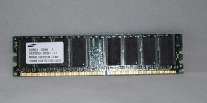 2x Samsung 256mb DDR PC2700 M368L3223DTM-CB3 0346 C CL2.5 memoria RAM - Foto 1 di 4