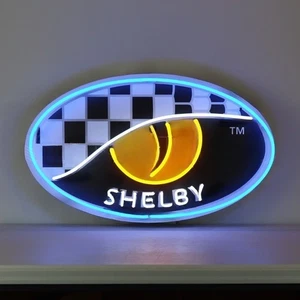 SHELBY SERIES ONE SNAKE EYE NEON SIGN Light Car Garage Display Wall Decor - Picture 1 of 4
