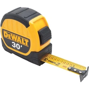 Dewalt Dwht36109 1-1/8" X 30 Ft. Standard Tape Measure, Belt Clip, Yellow/black - Picture 1 of 1