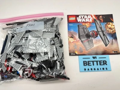 LEGO Star Wars 75101 First Order SpecialForces TIE Fighter 100%COMPLETE+Minifigs - Image 1 of 4
