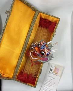 Vintage Hand-made Chinese Kite With Decorative Box Beautiful - Picture 1 of 8